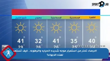الأرصاد تحذر من استمرار موجة شديدة الحرارة والرطوبة.. كيف تستعد لهذه الأجواء؟